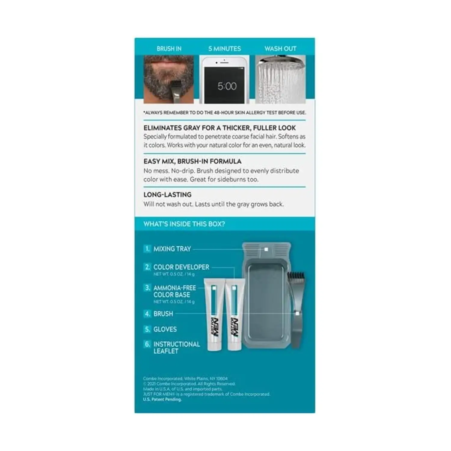 Picture of Just for Men M45 Dark Brown Beard Hair Colour