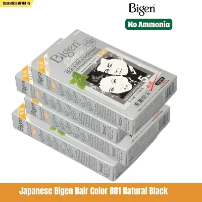 Picture of Japanese Bigen Hair Color 881 Natural Black