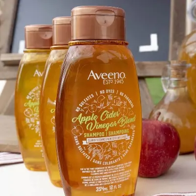 Picture of Aveeno Shampoo -Reinforce Shine and Cleanse Hair