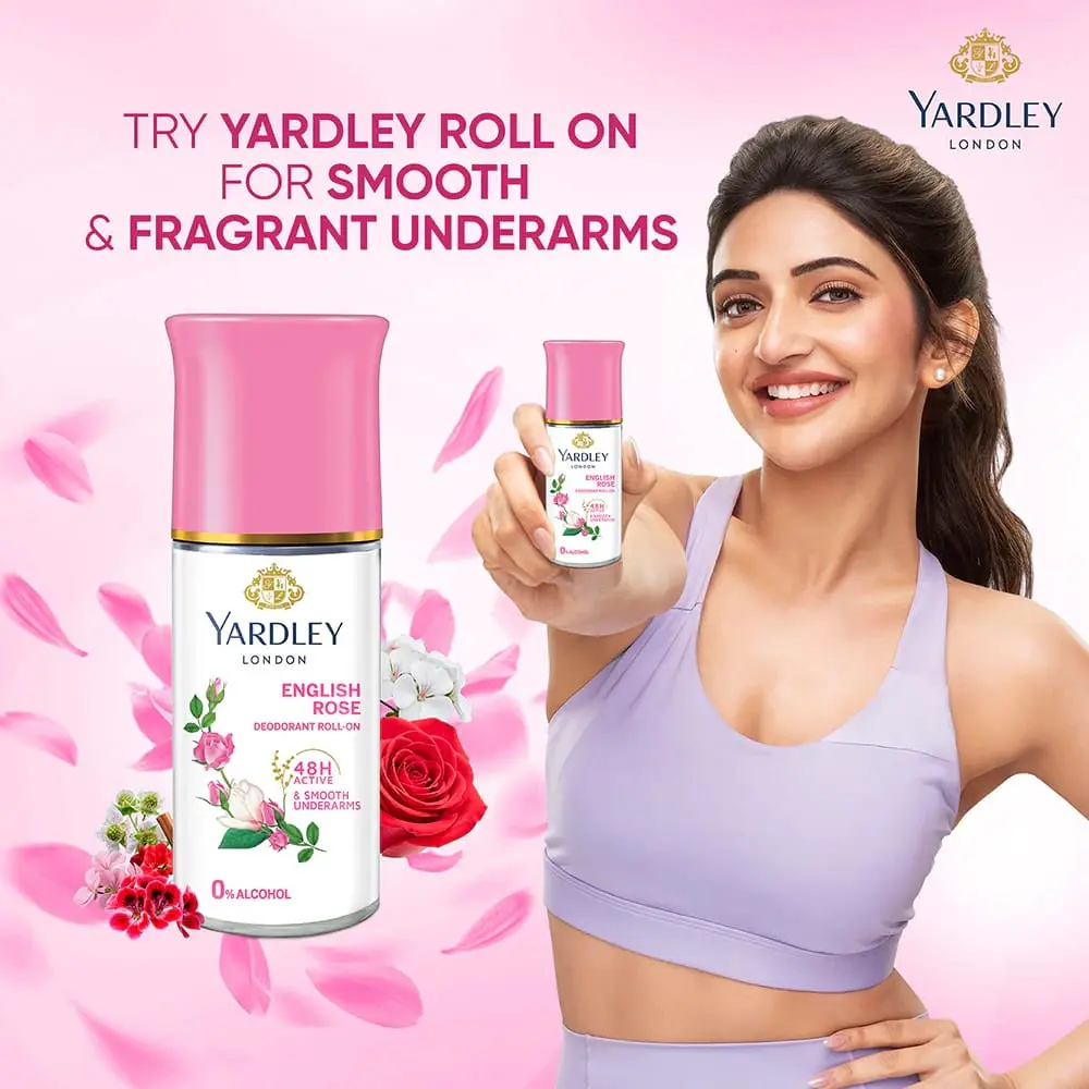 Picture of Yardley London English Rose Deodorant Roll On, 50ml