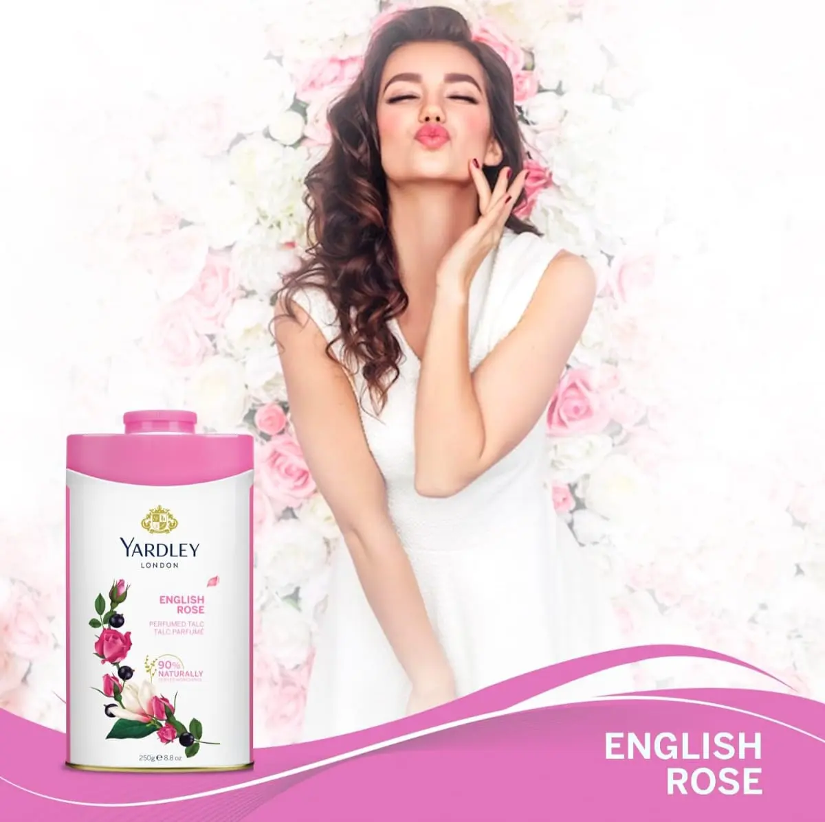 Picture of Yardley English Rose Talcum Powder 250 G