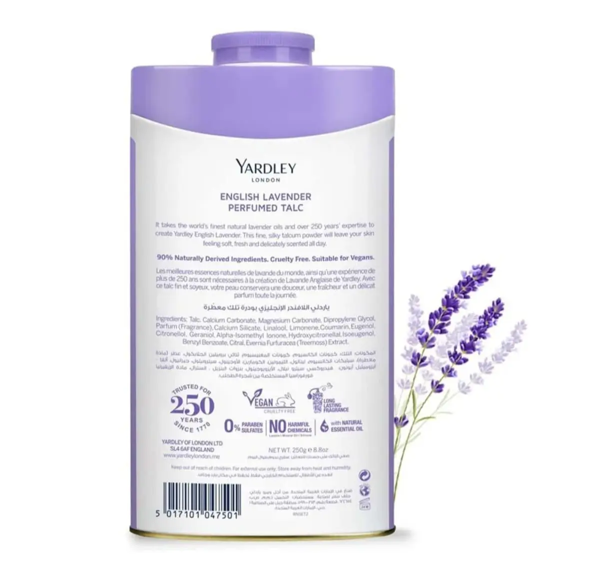 Picture of YARDLEY English Lavender Talcum Powder 250g