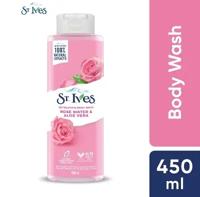 Picture of St. Ives Refreshing Body Wash Rose Water and Aloe Vera 450ml - Body Wash