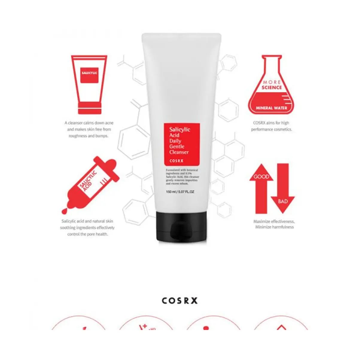 Picture of COSRX Salicylic Acid Daily Gentle Cleanser - 150ml