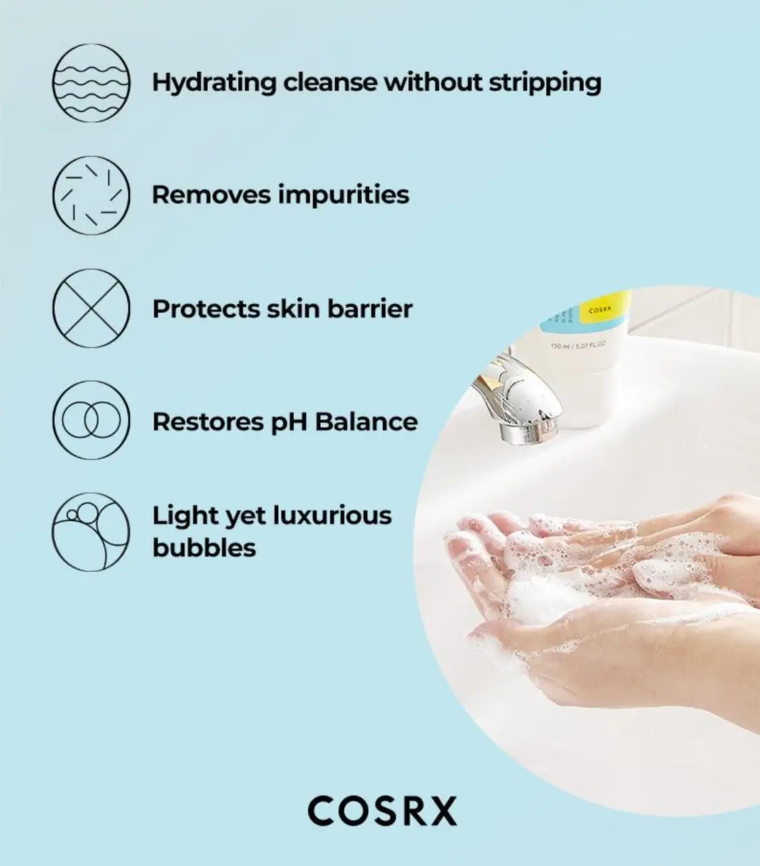 Picture of COSRX Low pH Good Morning Gel Cleanser 150ml - Face Wash