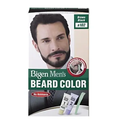 Picture of Bigen Beard Color 102 Brownish Black