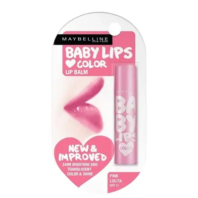 Picture of Maybelline New York Baby Lips Color Lip Balm - Pink Lolita,4g