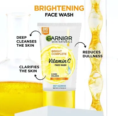 Picture of Garnier Bright Complete Vitamin C Face Wash,100g