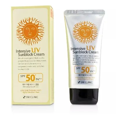 Picture of 3W Clinic Intensive UV Sunblock Cream SPF 50+PA+++ 70ml