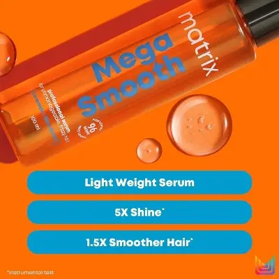 Picture of Matrix Mega Smooth Anti-Frizz Hair Serum with Shea Butter and Ceramides 100ml - hair serum