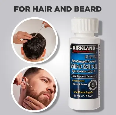 Picture of Kirkland Minoxidil 5% for Beard & Hair Growth (One month supply)