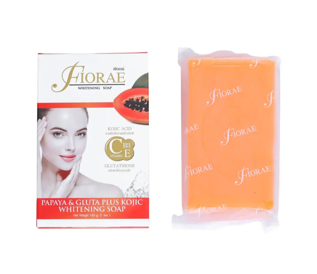 Picture of FIORAE Papaya & Gluta Plus Kojic Skin Care Soap 165g - Fairness Soap