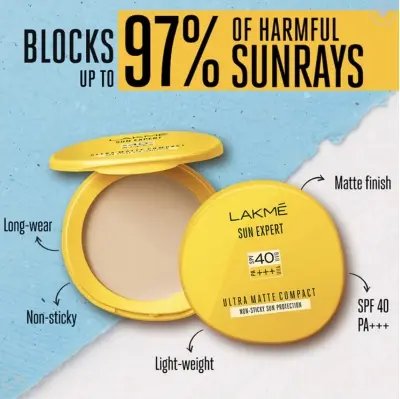 Picture of LAKME SUN EXPERT ULTRA MATTE COMPACT SPF 40 PA +++ UVA UVB - Face Powder