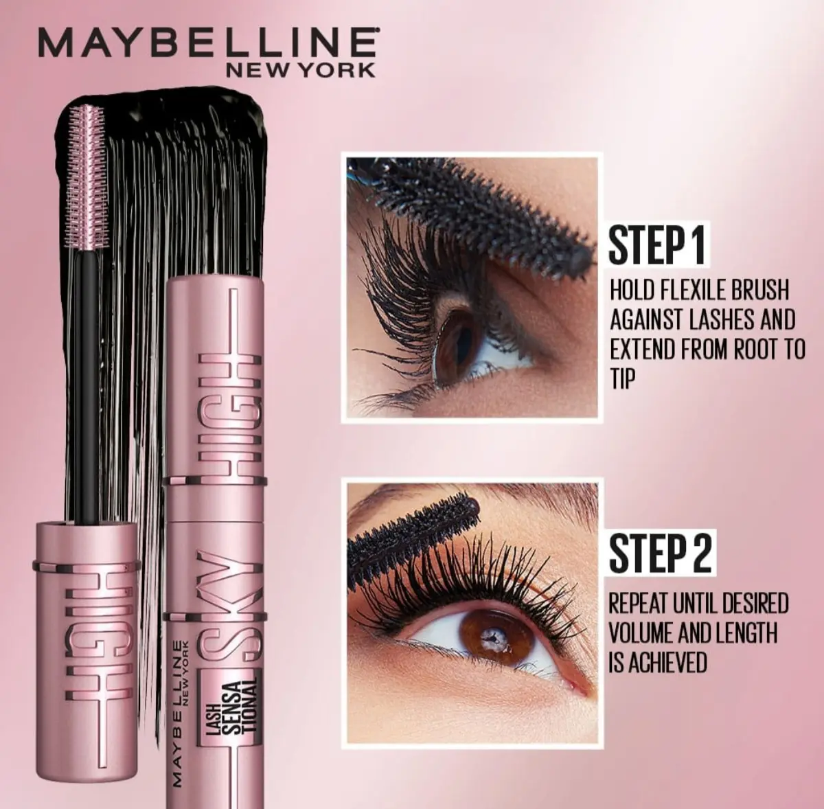 Picture of Maybelline Lash Sensational Sky High Waterproof Mascara ( 802 Very Black )