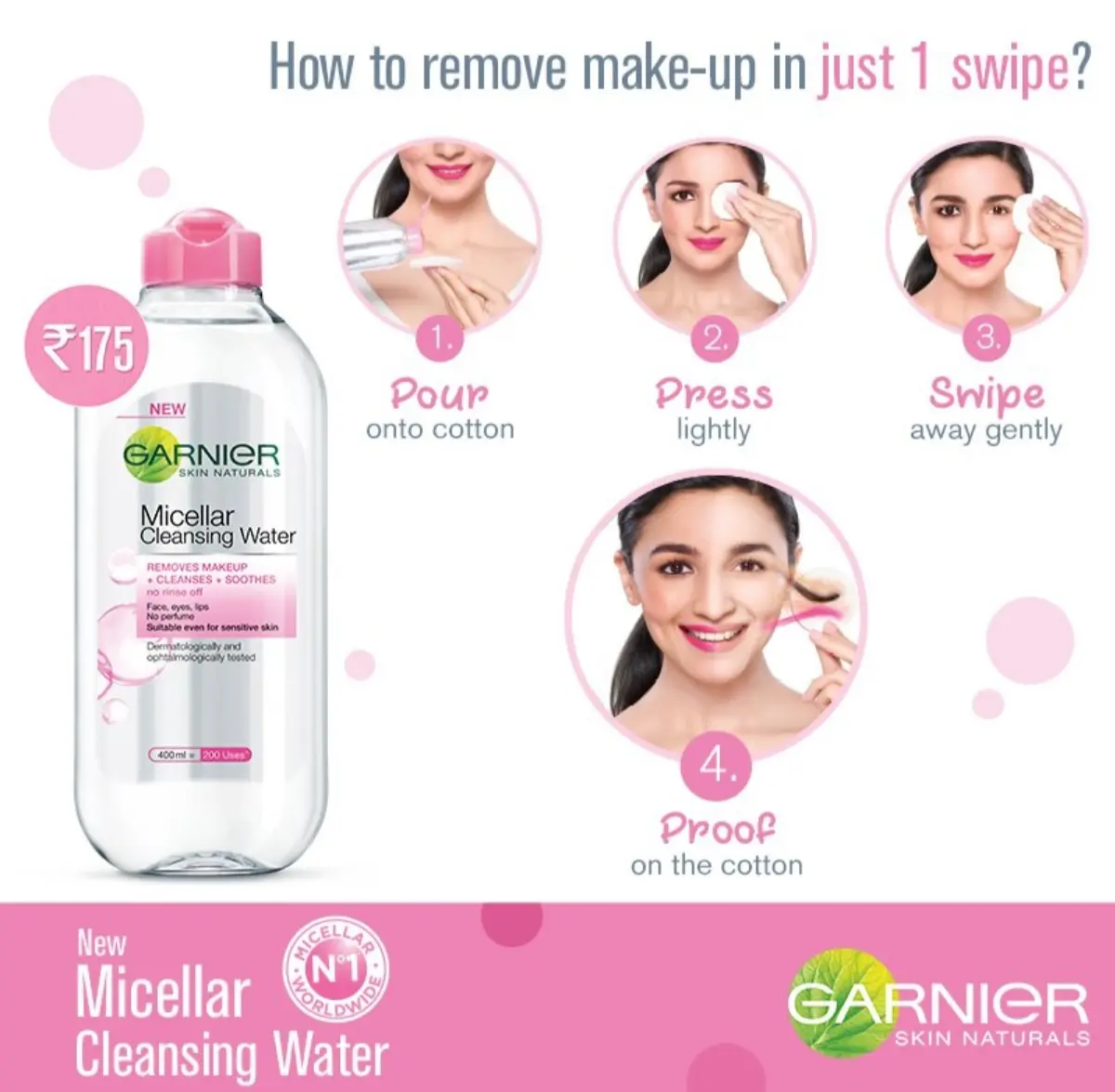 Picture of Garnier Skin Naturals Micellar Cleansing Water 125ml - Makeup Remover
