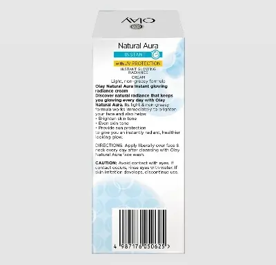 Picture of Olay Natural Aura INSTANT with UV PROTECTION INSTANT GLOWING RADIANCE CREAM 40g - Day Cream