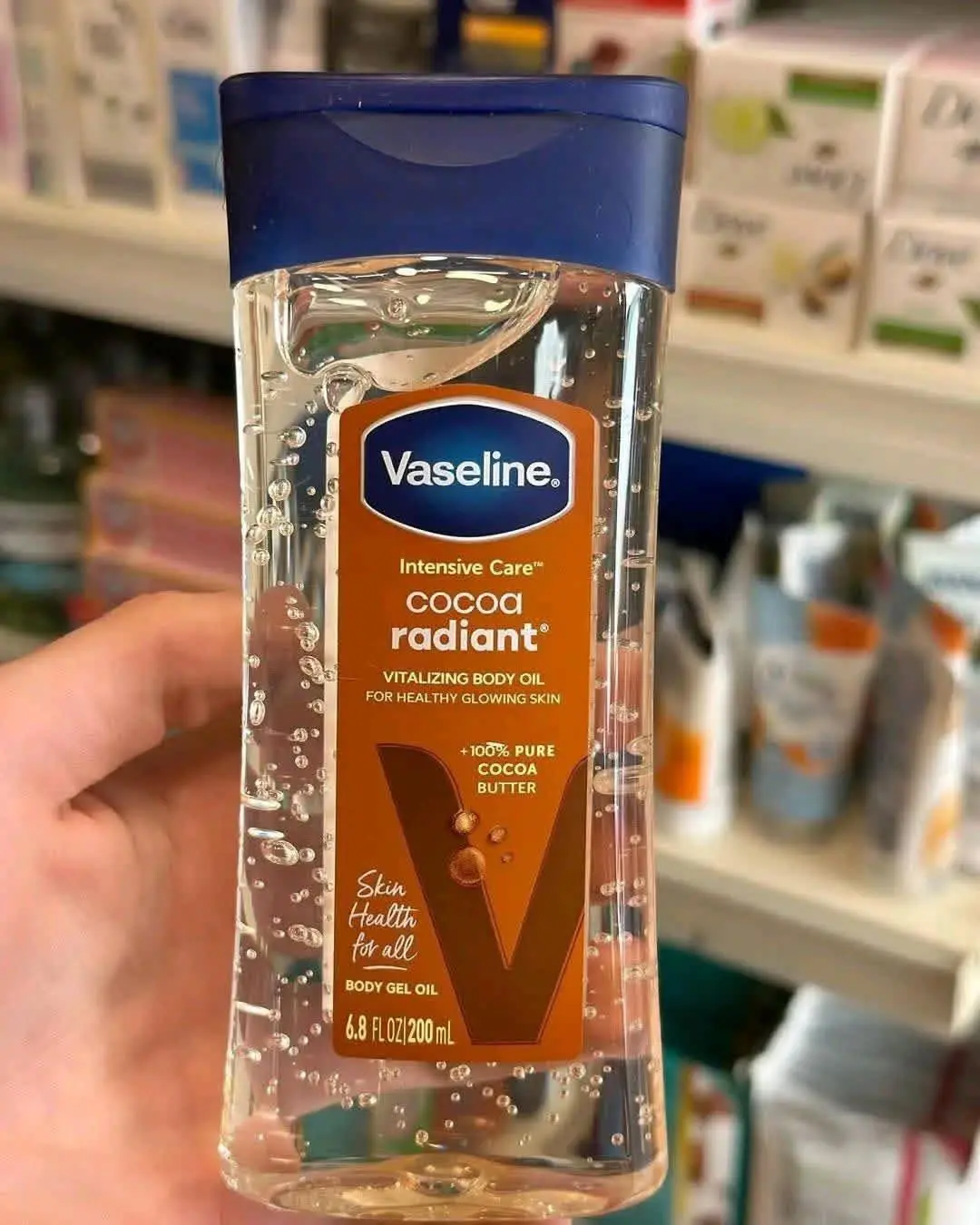 Picture of Vaseline Intensive Care Cocoa Radiant Vitalizing Body Gel Oil 200ml - Body Moisturizer