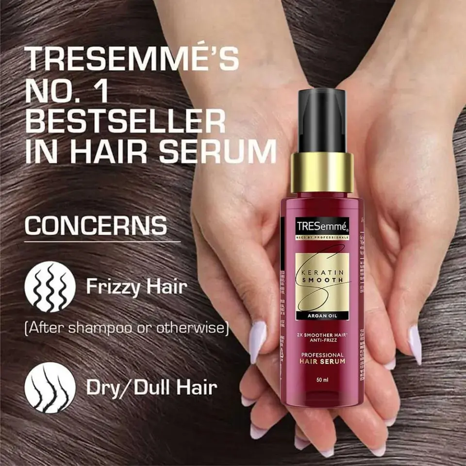 Picture of TRESemme Keratin Smooth with Argan Oil Anti Frizz Hair Serum 50ml