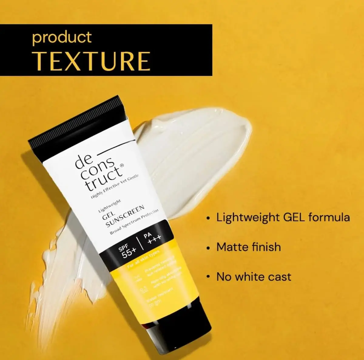 Picture of Deconstruct Lightweight Gel Sunscreen SPF 55+ PA+++ ( 50g )