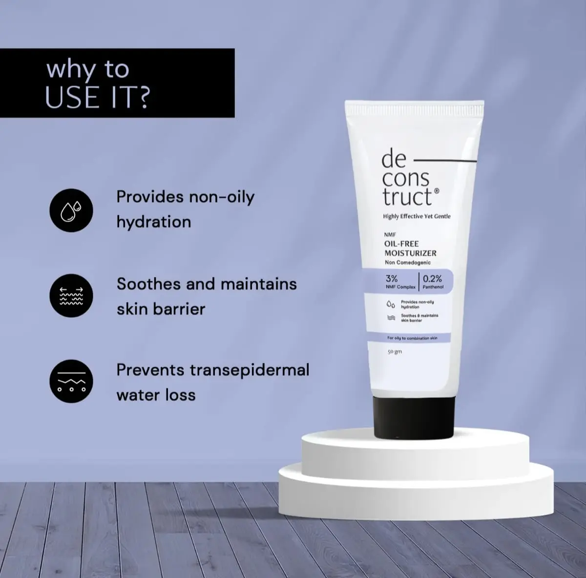 Picture of Deconstruct Oil Free Moisturizer For Oily to Combination Skin ( 50gm )