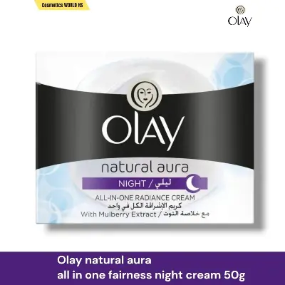 Picture of Olay Natural Aura All in One Radiance Night Cream with Mulberry Extract 50g - fairness cream