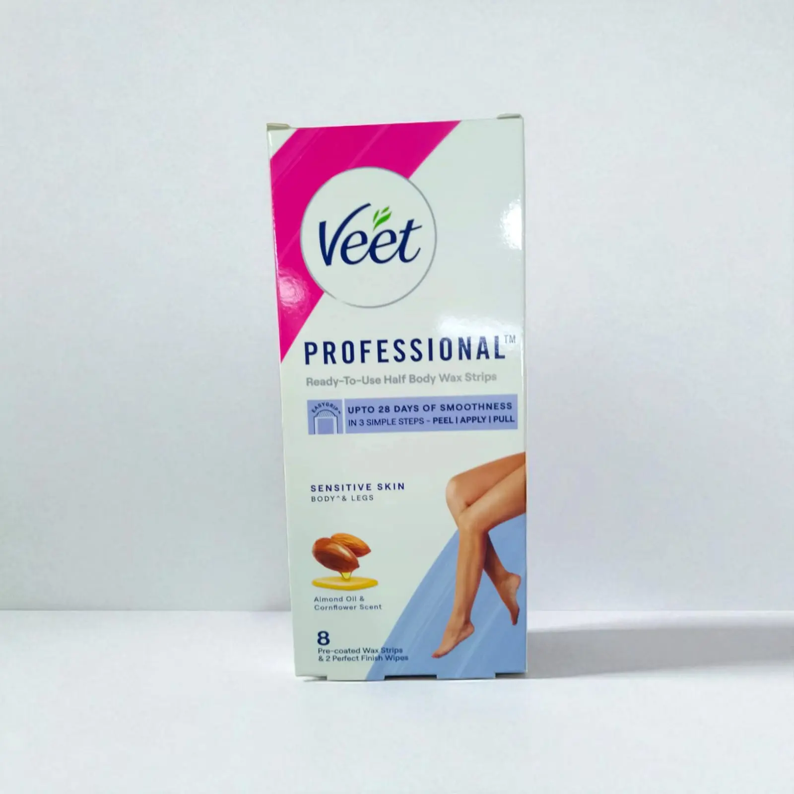 Picture of Veet Hair Removal Wax Strips For Sensitive Skin ( 8 Wax Strips )