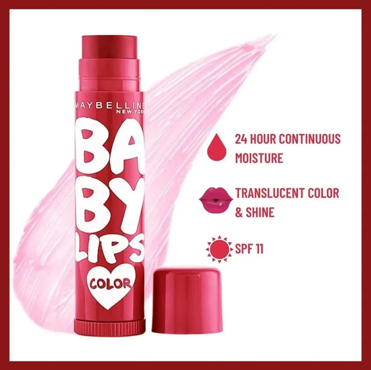 Picture of Maybelline New York Baby Lips Color Lip Balm-Berry Crush SPF 11