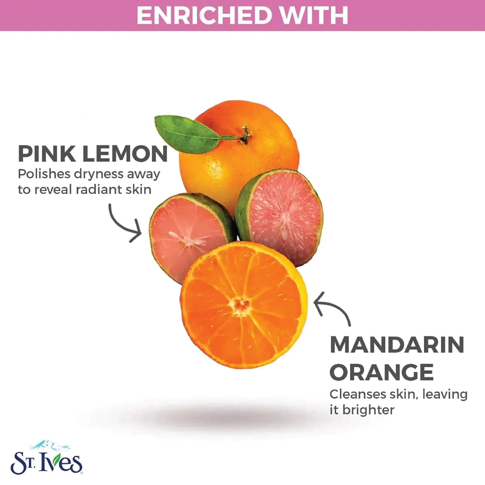 Picture of St. Ives Radiant Skin Scrub Pink Lemon & Mandarin 150ml - Facial Scrub