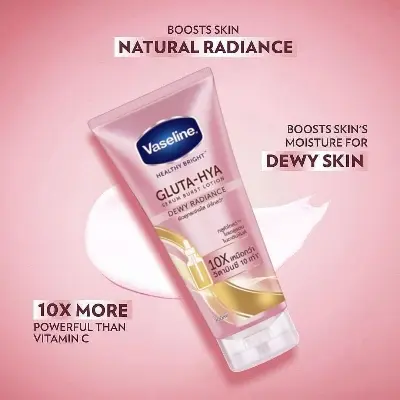 Picture of Vaseline Healhy Bright Gluta Hya Serum Burst Body Lotion Dewy Radiance 290ml  ( Thailand )