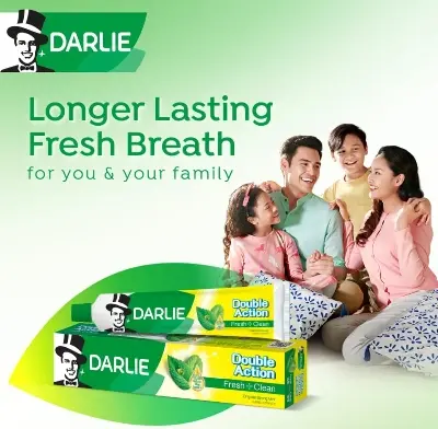 Picture of DARLIE Toothpaste Double Action Fresh + Clean Original Strong Mint 140g