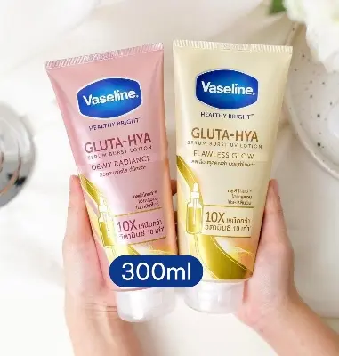 Picture of Vaseline Healhy Bright Flawless Glow Gluta Hya Serum Burst UV Body Lotion 300ml ( Thailand )