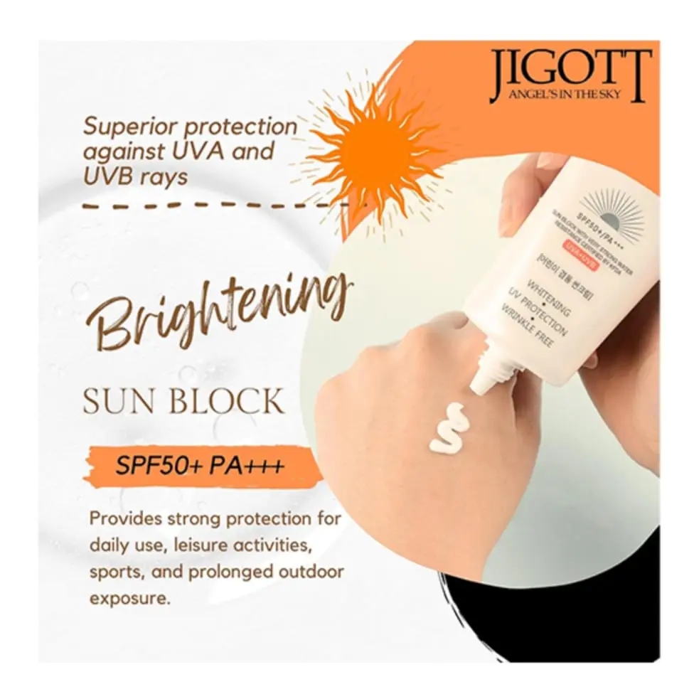 Picture of Jigott Whitening UV Sunblock Cream SPF50+/PA+++ 70ml ( Korean )