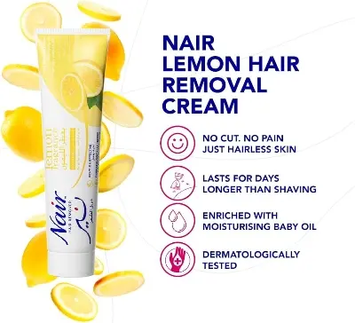 Picture of Nair Lemon Fragrance Hair Removal Cream 110g