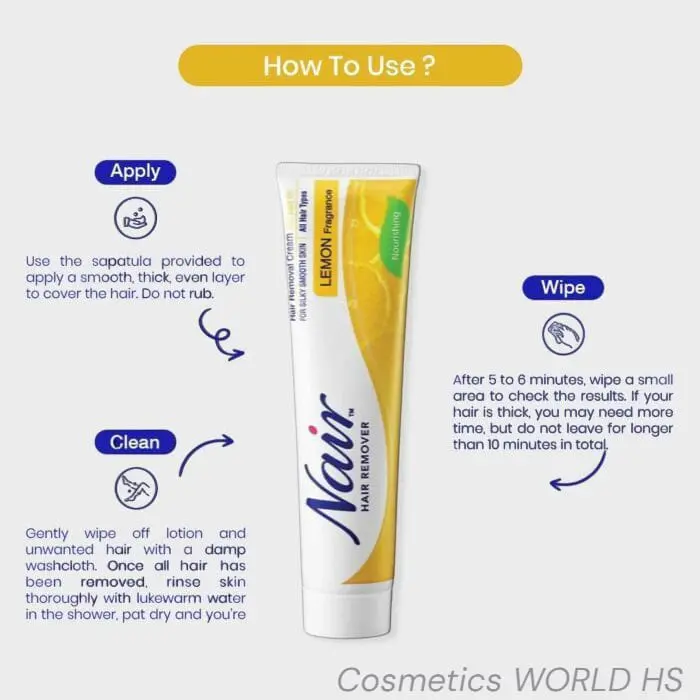Picture of Nair Lemon Fragrance Hair Removal Cream 110g