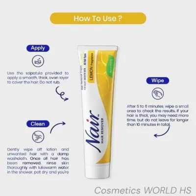 Picture of Nair Lemon Fragrance Hair Removal Cream 110g
