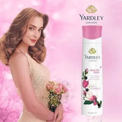 Picture of Yardley London English Rose Body Spray For Women 150ml