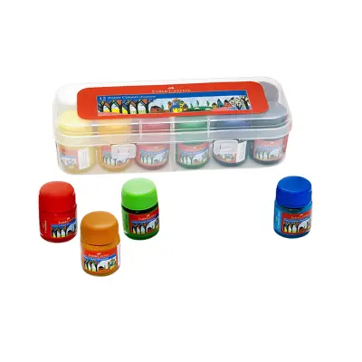 Picture of Faber-Castell Premium Poster Colours 12 Shades - Washable & Non-Toxic Paint for Students (Long Shelf Life)