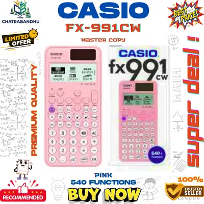 Picture of FX 991cw ClassWiz Scientific Calculator , (MASTER COPY) (THAILAND VARIANT)Non- Programmableh,engineering,hsc - Black Solar & Battery Powered Scientific Calculator
