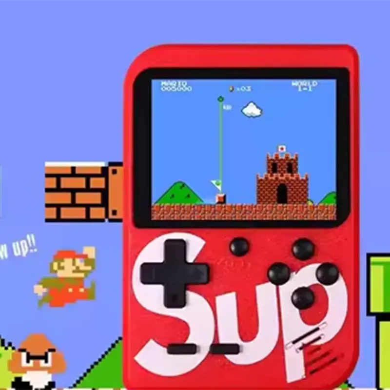 Picture of 1/9 SUP Game Box 400 In 1 Handheld Game Console Can Connect To A TV with Cable Battery GamePad