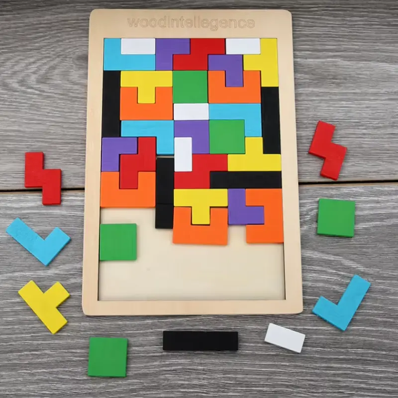 Picture of Educate and Entertain with Children's Colorful Gigso Board - Wooden Puzzle Toys - Intellectual Educational Toys for Kids - Easy To use and Clean