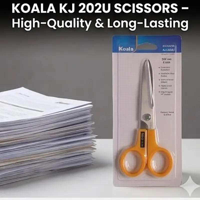 Picture of Koala Scissor KJ 8U (8 Inch) - Japanese Design Stainless Steel General Purpose Scissors for Home & Office