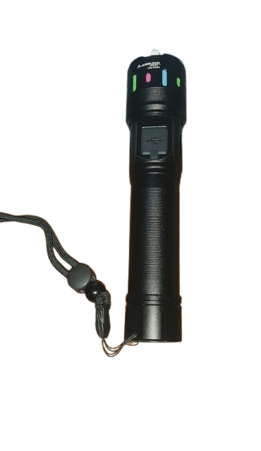 Picture of Agsun-X MS-036N USB Rechargeable LED Flashlight 1000 Lumens Extremely Bright Lighting Modes Camping Hiking Emergency Flashlight with 4000mAh Large Capacity Battery