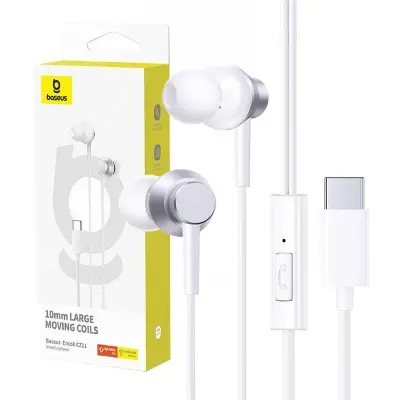 Picture of Baseus Encok CZ11 Type-C Wired Earphone For iPhone 17 Pro Max 16 Pro Max 15 Pro Samsung Galaxy S26 Ultra S25 Ultra S24 Ultra Google Pixel OnePlus Xiaomi Vivo OPPO Honor