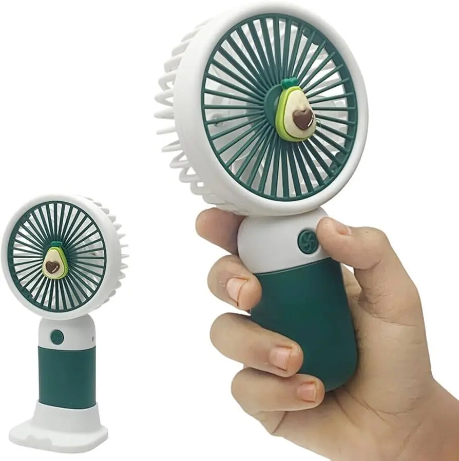 Picture of Portable Cooling Fan,Personal Mini Desk Fan,Handheld Fan,Eye-catching Detachable, Colorful Pocket Fan with Stable Base,Cooling Mini Fan for Travel, Sports, Office