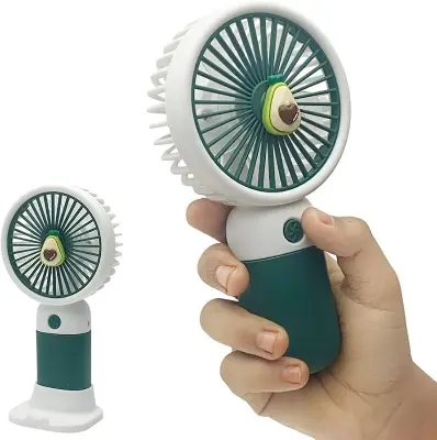 Picture of Portable Cooling Fan,Personal Mini Desk Fan,Handheld Fan,Eye-catching Detachable, Colorful Pocket Fan with Stable Base,Cooling Mini Fan for Travel, Sports, Office