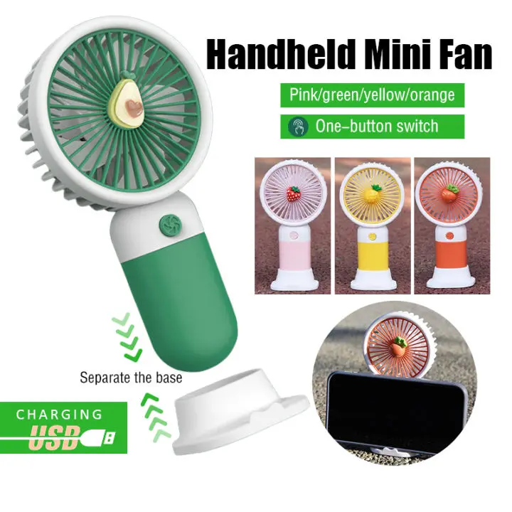 Picture of Portable Cooling Fan,Personal Mini Desk Fan,Handheld Fan,Eye-catching Detachable, Colorful Pocket Fan with Stable Base,Cooling Mini Fan for Travel, Sports, Office
