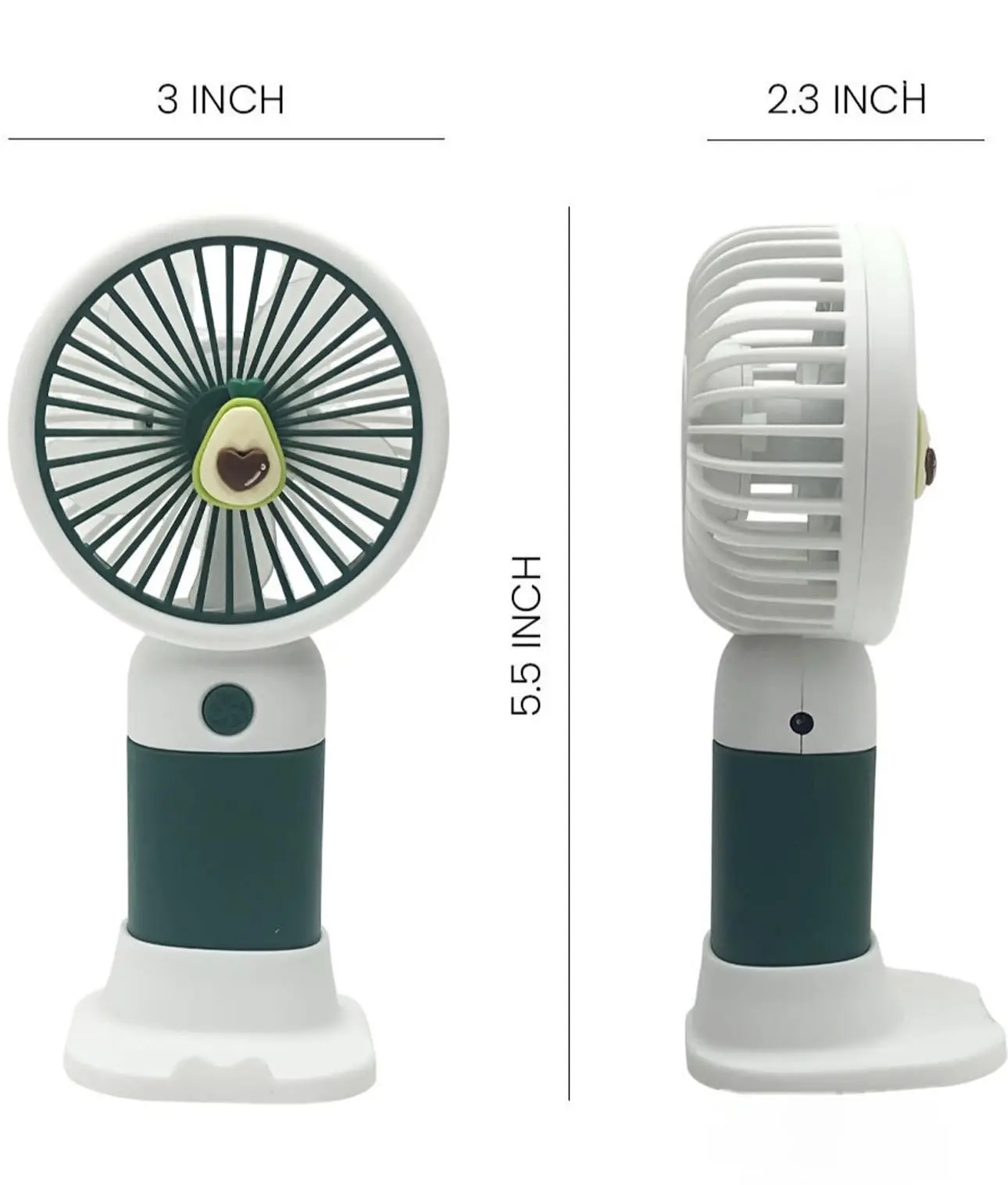 Picture of Portable Cooling Fan,Personal Mini Desk Fan,Handheld Fan,Eye-catching Detachable, Colorful Pocket Fan with Stable Base,Cooling Mini Fan for Travel, Sports, Office