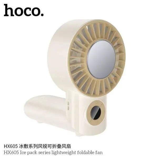 Picture of HOCO HX605 Ice Pack Sereis Lightweight Cooling Foldable Portable Fan Handheld Fan