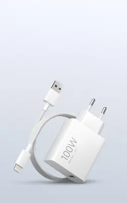 Picture of For Xiaomi Charger 100W Fast Charge EU Plug For Xiaomi POCO F8 Ultra F8 Pro M8 Pro F7 Pro 17 Pro Max 15T 14T, 100W Charger Adapter with 6A USB C Charging Cable for Redmi Note 14 13 12 11Pro Pad 7 6S