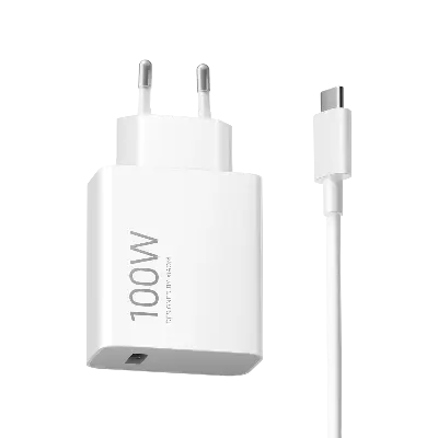 Picture of For Xiaomi Charger 100W Fast Charge EU Plug For Xiaomi POCO F8 Ultra F8 Pro M8 Pro F7 Pro 17 Pro Max 15T 14T, 100W Charger Adapter with 6A USB C Charging Cable for Redmi Note 14 13 12 11Pro Pad 7 6S